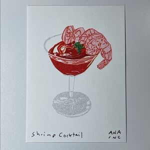 Anastasia Inciardi Shrimp Cocktail Mini Print